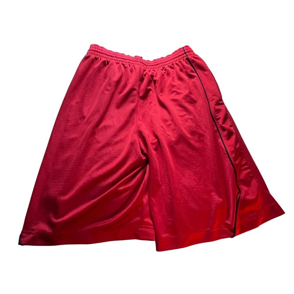 Nike Red Basketball Shorts w/ Black Trim Men's Size M Logo Athletic